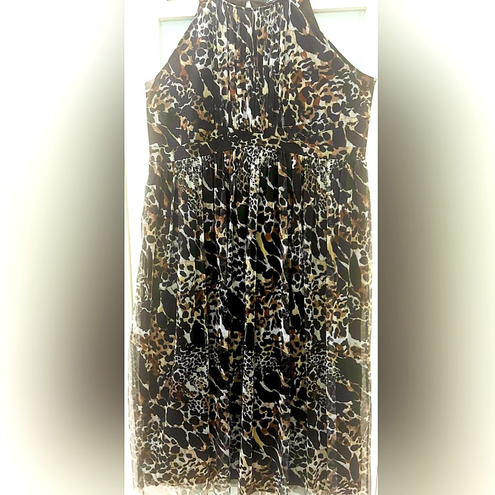 Candalite Woman Animal Print Maxi Dress Size 3X